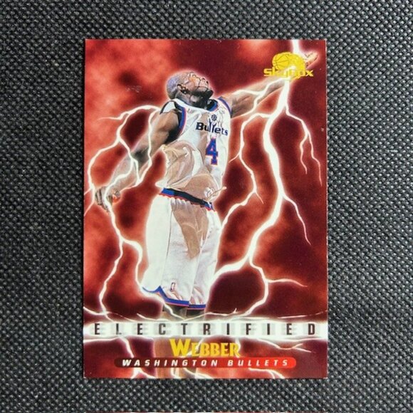 1995-96 Skybox Premium Electrified Chris Webber #298 Washington Bullets - Picture 1 of 2